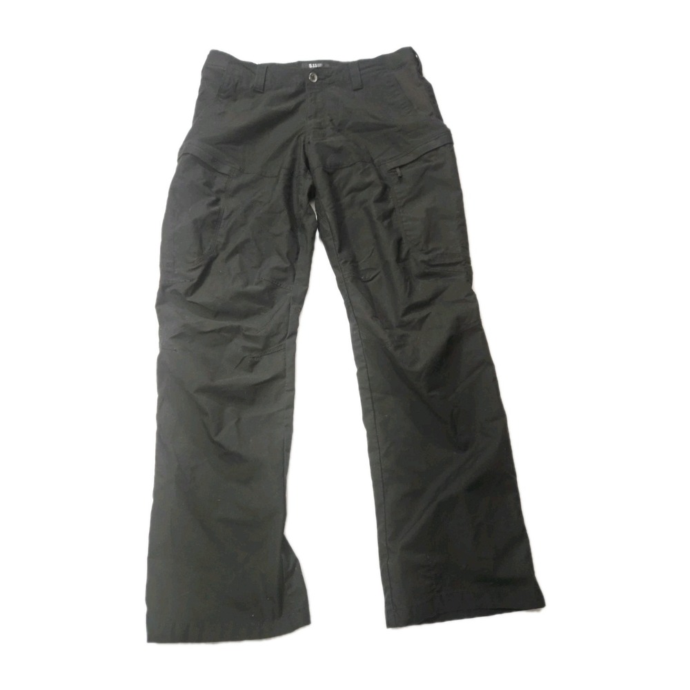 5.11 Tactical Size 38x32 Mens BLK Cotton Blend Pocket Durable Cargo Pants Black